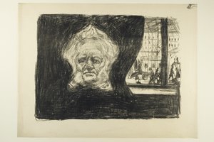 Henrik Ibsen w Grand Café autorstwa Edvard Munch