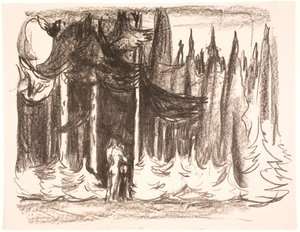 W lesie autorstwa Edvard Munch