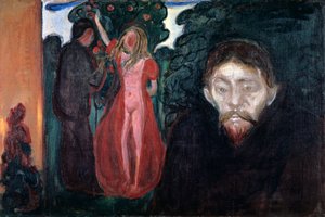 Zazdrość,1895 autorstwa Edvard Munch