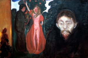 Zazdrość, 1895 autorstwa Edvard Munch