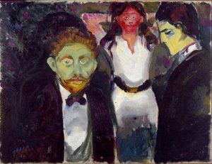 Zazdrość Obraz Edvarda Muncha (1863-1944) ok. 1907 r. Słońce. 75x97,5 cm Oslo, Miejskie Zbiory Sztuki Munch Museum (Musee Munch) autorstwa Edvard Munch