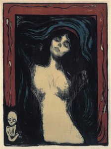 Madonna Kochająca Kobieta, 1895-1900 autorstwa Edvard Munch