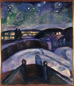Norwegia, Oslo, Gwiaździsta noc autorstwa Edvard Munch