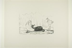 Omega i Jeleń autorstwa Edvard Munch