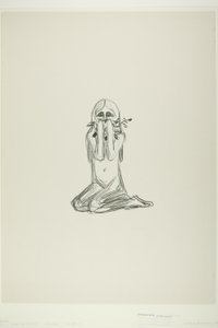 Omega i kwiat autorstwa Edvard Munch