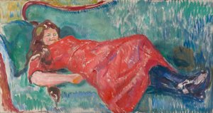 Na sofie autorstwa Edvard Munch
