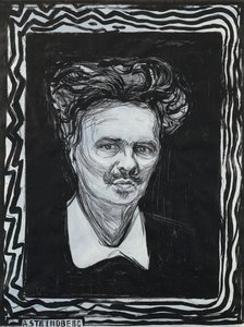 Portret Strindberga; Portrat Strindberg autorstwa Edvard Munch