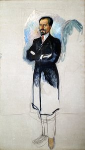 Portret Ernesta Thiela 1859-1947 autorstwa Edvard Munch