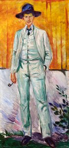 Portret malarza Ludviga Karsten autorstwa Edvard Munch