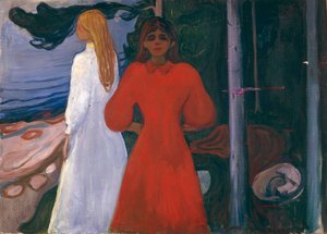 Czerwony i biały autorstwa Edvard Munch