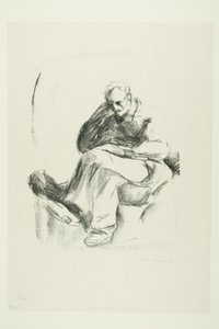 Siedzący mężczyzna autorstwa Edvard Munch