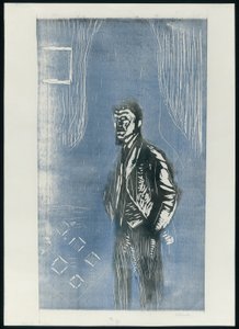 Autoportret w świetle księżyca autorstwa Edvard Munch
