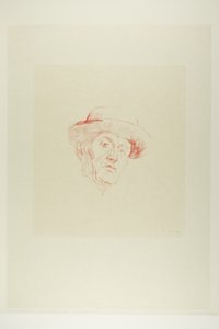 Autoportret w kapeluszu I autorstwa Edvard Munch