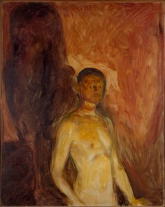 Autoportret w piekle Malarstwo Edvarda Muncha (1863-1944) 1895 ok. Słońce. 81,5x65,5 cm Oslo, Miejskie Zbiory Sztuki Munch Museum (Musee Munch) autorstwa Edvard Munch