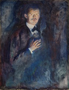 Autoportret z papierosem autorstwa Edvard Munch