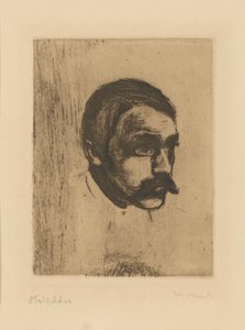 Sigbjørn Obstfelder autorstwa Edvard Munch
