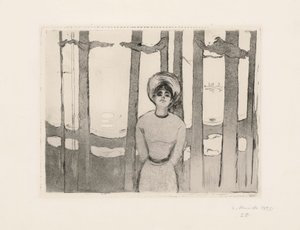 Letnia noc. Głos autorstwa Edvard Munch