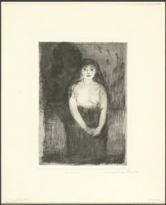 Studium modelu autorstwa Edvard Munch
