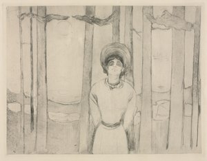 Letnia noc  (The Voice) autorstwa Edvard Munch