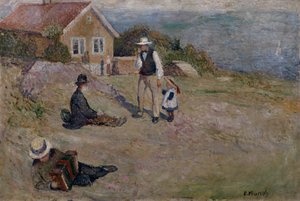 Słoneczny dzień w Åsgårdstrand autorstwa Edvard Munch