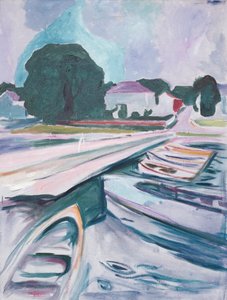 Most w Aasgaardstrand autorstwa Edvard Munch