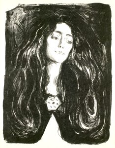 Broszka. Ewa Mudocco autorstwa Edvard Munch