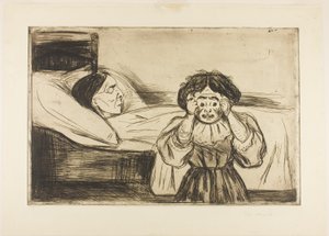 Martwa Matka i Jej Dziecko autorstwa Edvard Munch