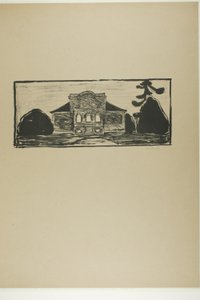 Ogród przed domem doktora Lindego autorstwa Edvard Munch