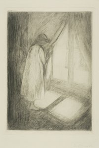 Dziewczyna przy oknie autorstwa Edvard Munch
