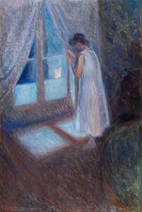 Dziewczyna przy oknie autorstwa Edvard Munch