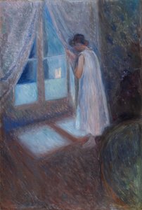 Dziewczyna przy oknie autorstwa Edvard Munch
