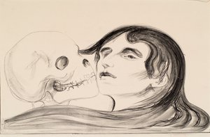 Pocałunek Śmierci autorstwa Edvard Munch