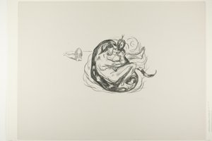 Wąż zostaje zabity autorstwa Edvard Munch