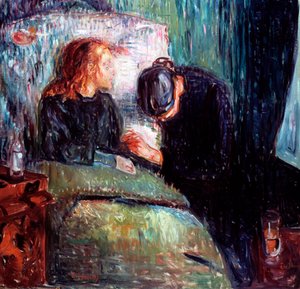 Chore dziecko, 1907 autorstwa Edvard Munch
