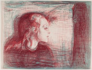 Chore dziecko I autorstwa Edvard Munch