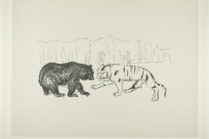 Tygrys i Niedźwiedź autorstwa Edvard Munch