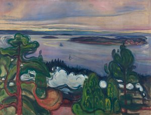 Dym z pociągu  autorstwa Edvard Munch
