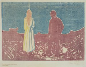 Dwie osoby, 1899 (Samotni) autorstwa Edvard Munch