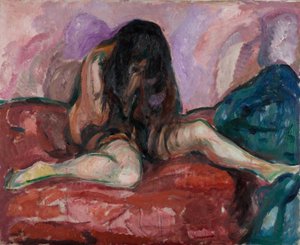 Weeping Nude par Munch, Edvard (1863-1944). Olej na płótnie, format : 110x135 autorstwa Edvard Munch