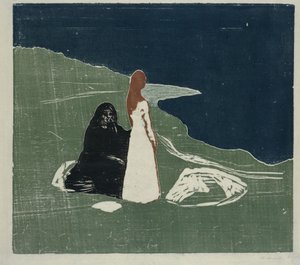 Dwie kobiety nad brzegiem morza autorstwa Edvard Munch