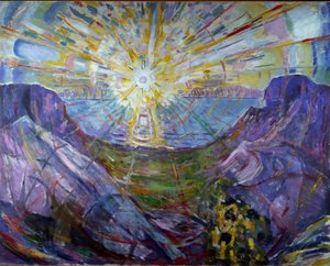 słońce autorstwa Edvard Munch