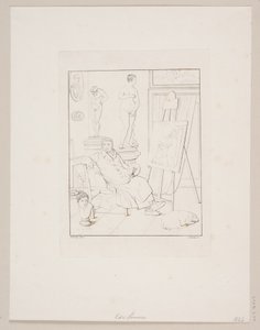 CA Lorentzen siedzę w atelier autorstwa Edvard Sonne