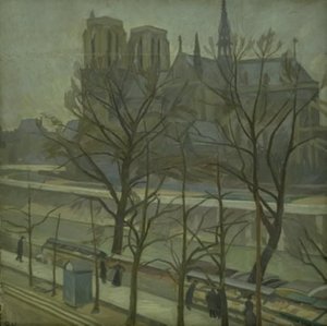Z Quai de la Tournelle w Paryżu autorstwa Edvard Weie