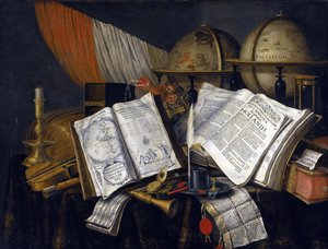 Vanitas Martwa natura autorstwa Edwaerta Colliera (1642-1708)