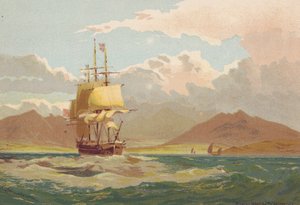 U wybrzeży wyspy Arran (kolorowa litografia)