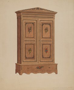 Malowana szafa autorstwa Edward A. Darby