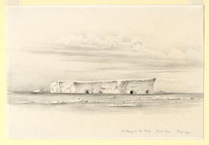 Berg w stadzie, Morze Rossa, 1910 autorstwa Edward Adrian Wilson
