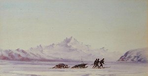 Scena Arktyczna (akwarela na papierze)