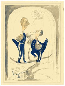 Harry Pennell i dr E.L.A. Atkinson, 1910-12 (toaleta i ołówek na papierze) autorstwa Edward Adrian Wilson