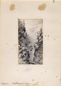 Wiesen Strasse koło Davos, Szwajcaria, 1898-99 autorstwa Edward Adrian Wilson
